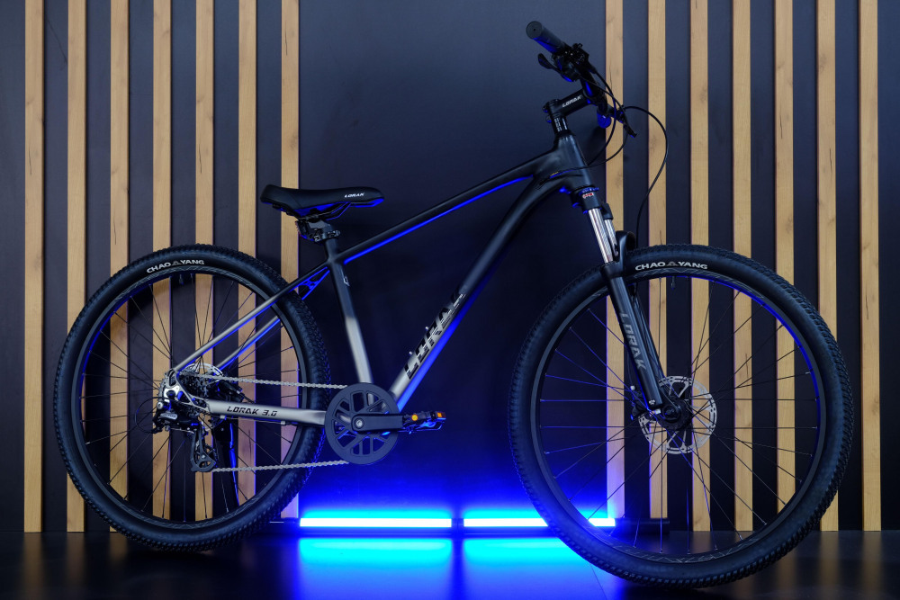 LORAK 3.0 8 sp Матовый Чёрный/Серый рама 17 (на рост 155-173)